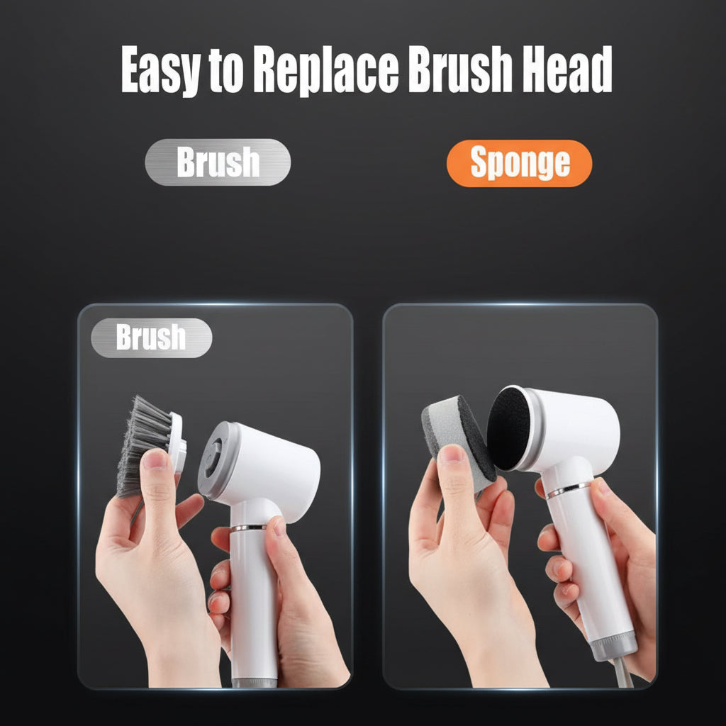 Deliora SpinClean™ 6-in-1 Electric Cleaning Brush