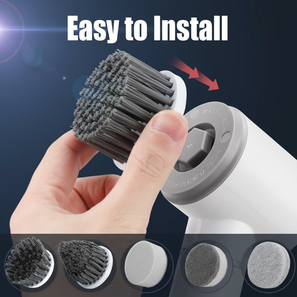 Deliora SpinClean™ 6-in-1 Electric Cleaning Brush