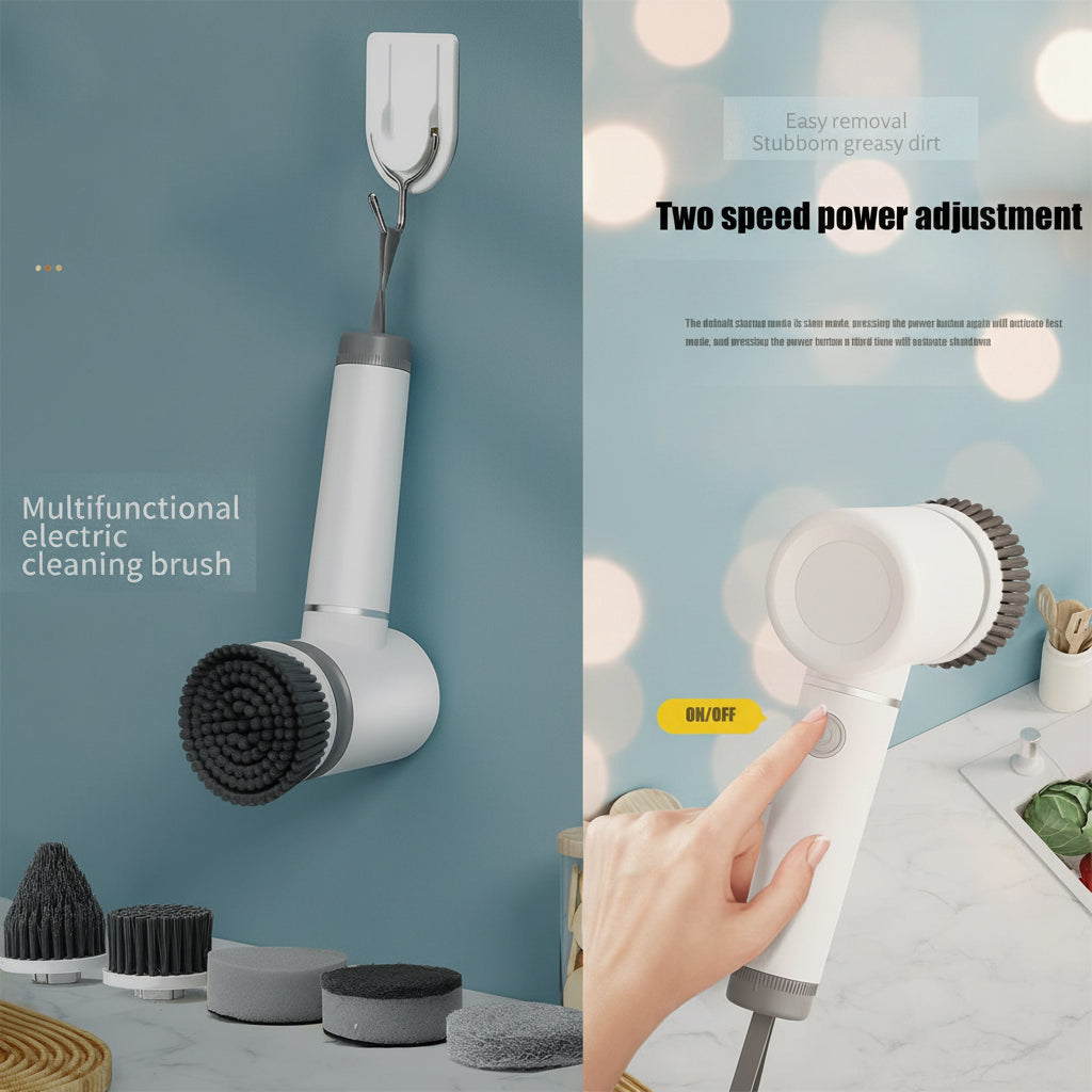 Deliora SpinClean™ 6-in-1 Electric Cleaning Brush